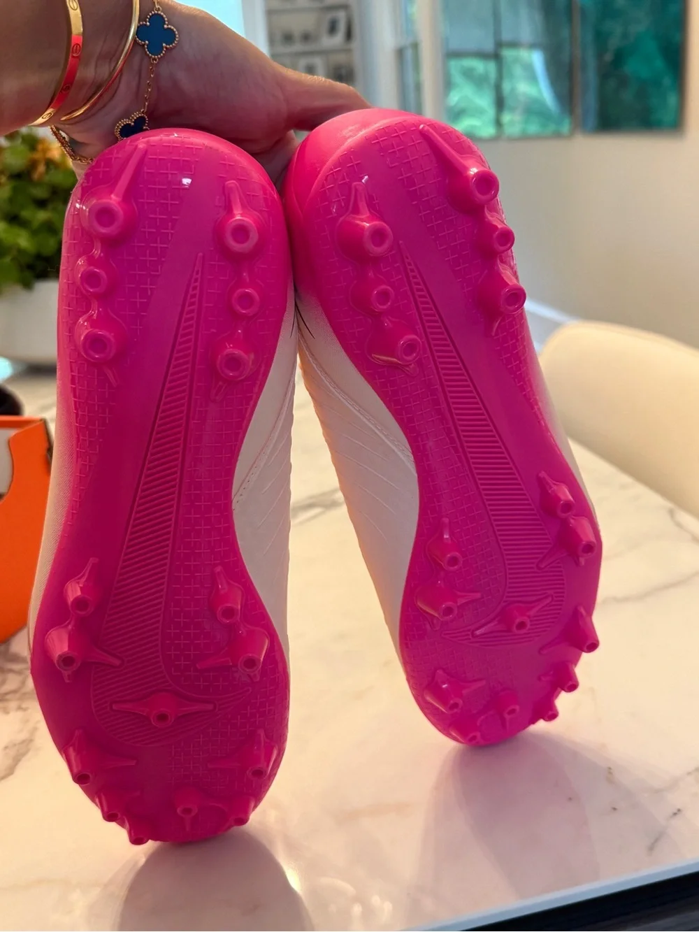 Nike Pink Gradient Firm-Ground Soccer Cleats